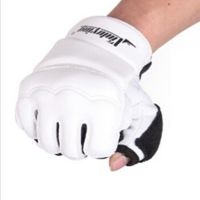 【LZ】๑℗◘  Luvas meio dedo de couro pu para boxe luva de mma luta chute boxe karatê muay thai treinamento crianças homens 1 par