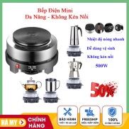 Bếp điện mini 500w , Bình pha cafe Moka, Bếp điện đa năng