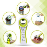 ▽ 5 in 1 Multi function Stainless Steel plastic Can jar bottle open can Opener Beer Good Kitchen Tool tools