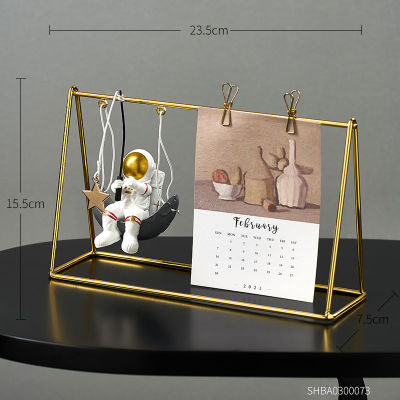 Home Decoration Accessories For Living Room Astronaut Statues Office Desk Decoration Gifts Space Man Figurines No paper calendar