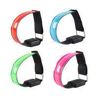 LED Light Armband การมองเห็นสูงเกียร์ความปลอดภัย USB ชาร์จข้อเท้า Band Glow Band Light up กระพริบสำหรับเดินนาฬิกาข้อมือกีฬา-ogfhdsd
