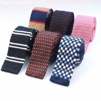 Mens Casual Knit Tie Skinny Knitted Necktie Narrow Slim Dot Gravatas Classical Ties Knitting Tape Yarn Designers Ties