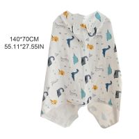 Baby Kids Hooded Bath Towel Cape Cartoon Print Bathrobe Wrap Blanket Soft Cotton Absorbent Cloak Poncho Robe for Children Toddl