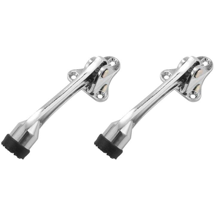 Door Stopper, 2 Pack Kickdown Door Stop, Door Holder Open with Spring