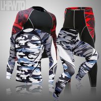 HOT★Mens Brand Long Johns thermal underwear set Men clothing winter warm shirt+leggings pants Sports set underwear large size