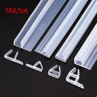 5 M/lot 6 8 10 12mm F U H Form sealing strip Silicone Rubber Shower Room Door weatherstrip Glass Fence Strip Of Door Window Decorative Door Stops