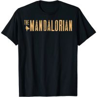 HOT ITEM!!Family Tee Couple Tee Star Wars The Mandalorian Simple Logo T-Shirt