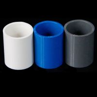 20 25 32 40 50 63 75 90 110mm PVC Water Supply Pipe Fittings Equal Straight Connector Socket Solvent Weld Joint White Gray Blue