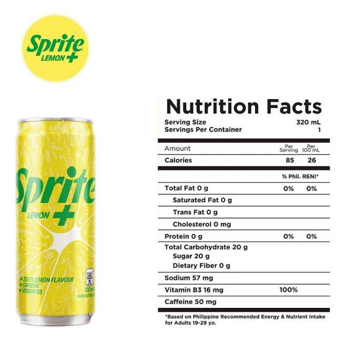 HOT YGPFD Sprite Lemon+ 320mL - Pack of 6 | Lazada PH