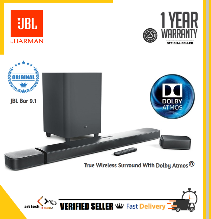 JBL Bar 9.1 True Wireless Bluetooth Soundbar with Subwoofer Lazada