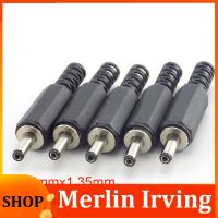 Merlin Irving Shop 5pcs DC Male Power Plug Jack 1.35*3.5mm Adapter Connector For Laptop Electrical Socket Outlet DIY