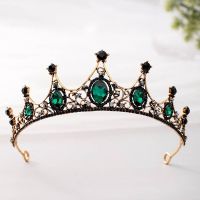 【CW】 Bridal Tiaras Crowns Baroque Diadem Luxury Rhinestone Headbands Bride Wedding Hair Accessories