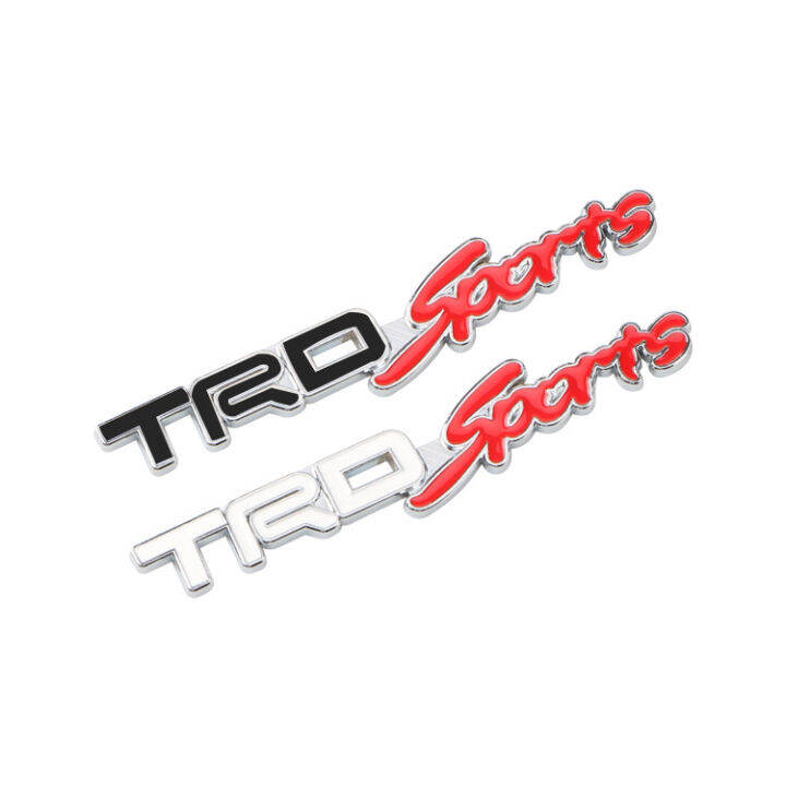 Metal TRD SPORTS Emblem Logo Sticker TOYOTA Car Body Badge Rear Bumper ...