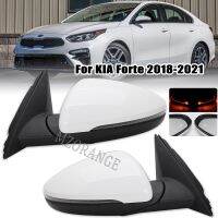 ชุดกระจกมองหลังด้านข้างสำหรับ Kia FORTE CERATO SHUMA 2018 2019 2020 2021 10หมุดไฟหน้ากระจกจุดบอดด้านซ้ายและขวา