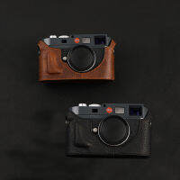 AYdgcam Handmade ของแท้หนังกล้องสำหรับ Leica M9P M9 M8 ME M-E มม. กระเป๋ากล้อง Half Body Cover Handle