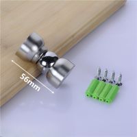 Magnetic Door Stops Mini Stainless Steel Ultra-short Door Stopper Hidden Holders Floor Hardware Fitting With Screws 5.6cm Decorative Door Stops