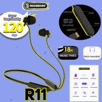 Mosidun R11หูฟังบลูทูธ bluetooth 5.0 wireless sports headset ฟังเพลงใต้ 18 ชั่วโมง