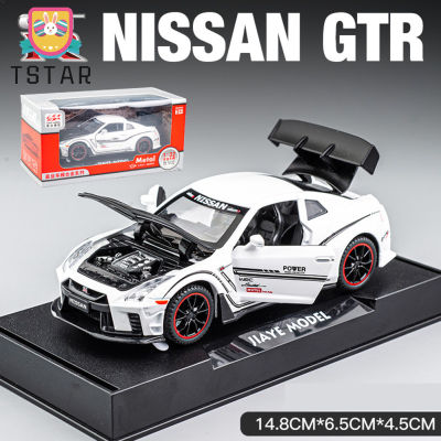 TS【ready Stock】Simulation Car Model Ornaments Compatible For GTR Sports Car Alloy Model Toys For Children Birthday Gifts【cod】
