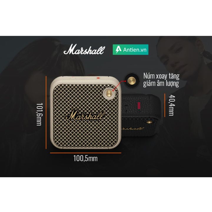 ลำโพง-marshall-willen-ใหม่-ล่าสุด-2022-พร้อมส่งmarshall-willen-10w-สวยคลาสสิกเล็ก-กระทัดรัด-พกพาง่ายฟังต่อเนื่องได้นานถึง-15-ชม-สินค้า-แท้-ขายก่อนใคร