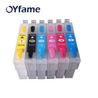 【Best value】 OYfame T0821เติมหมึก ARC ชิปสำหรับ Epson Stylus R270 R390 RX590 TX700W T50 TX720 TX800เครื่องพิมพ์