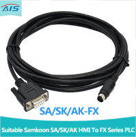 AK-FX ที่เหมาะสม Samkoon SA/SK/อาร์เคซีรีย์แผงสัมผัส HMI เชื่อมต่อมิตซูบิชิพีแอลซีเอฟเอ็กซีรีย์สายลงโปรแกรม SA-FX AK-FX SK-FX