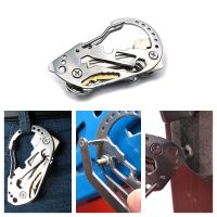 Camping Mountaineering Multifunction Clip Keychain Lock Screwdriver Wrench Climbing Quickdraw