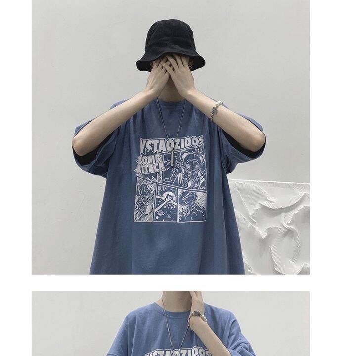 size-s-8xl-เสื้อยืดแขนสั้นลายการ์ตูนญี่ปุ่นสําหรับผู้ชาย-unisex