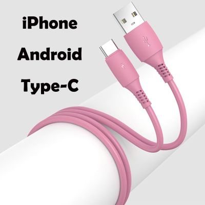 Original Liquid silicone High Speed Data Micro Cable compatible with for Type-C Android 1M