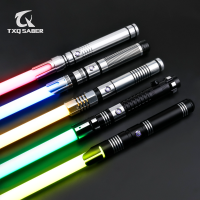 TXQSABER Heavy Dueling Rgbneo Pixel Smooth Lightsaber เปลี่ยนสีโลหะ Hilt Lock Up Blaster เลเซอร์ Jedi ดาบของเล่นเด็ก