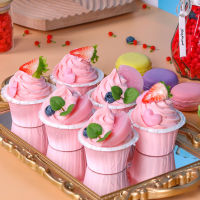 NICERIO 2 ชิ้นประดิษฐ์ Cupcake รุ่นประดิษฐ์ขนมหวานรุ่นอาหารรุ่น Photo Prop