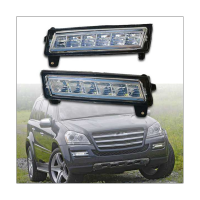 รถ DRL LED ไฟตัดหมอก Mercedes-เบนซ์มิลลิลิตร W164 GL GLK ที่ X164ไฟหน้ารถโคมไฟกันชนมีไฟในเวลากลางวัน