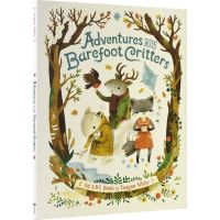 Adventures with barefoot critters ABC we love the four seasons exquisite picture books fresh painting style children learn 26 English letters parent-child Books English original imported childrens books