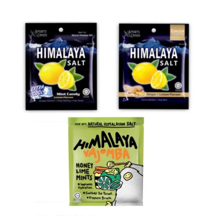 Candy Himalaya Salt Lemon Mints Sweets Hydration Throat Soothing Fresh  Breath