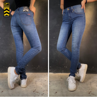 SUP029 (W)(SUP) กางเกงยีนส์ผู้หญิงทรงเดฟ ผ้ายีนส์ยืด Womens Skinny Jeans (Gasoline &amp; Garage) ปั๊มน้ำมันแก๊สโซลีน (SUP)