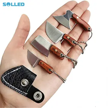 Epichao 4pcs Mini Pocket Knife Set Little Chef Knife Set Tiny Knife Cleaver  Small Thumb Multitool Box Cutter Tools - Yahoo Shopping