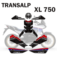 Transalp XL750 2023อุปกรณ์เสริมการใช้ถัง Pad สติกเกอร์รถจักรยานยนต์ Anti-Slip 3D สำหรับ Honda XL 750 Paint Protection