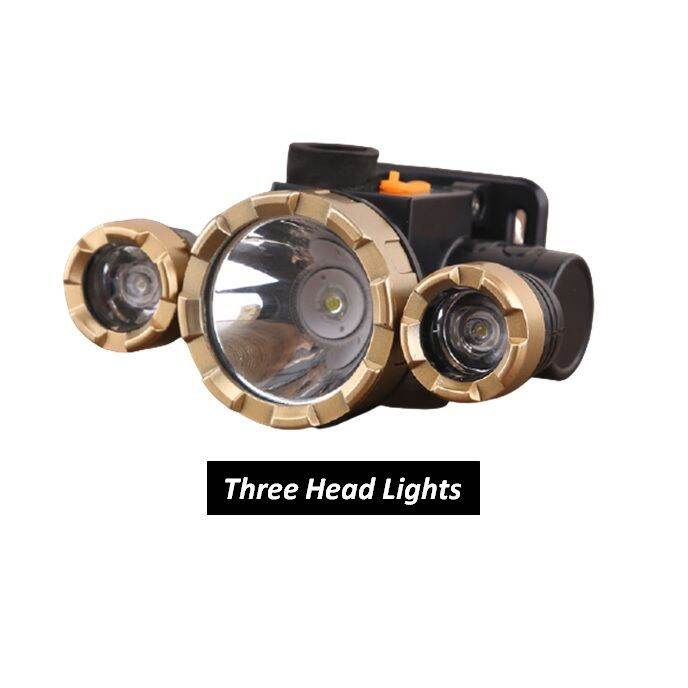 Flashlight High Lumens Brightest Head Lamp LED Waterproof Work Headlight Rechargeable Headlamp