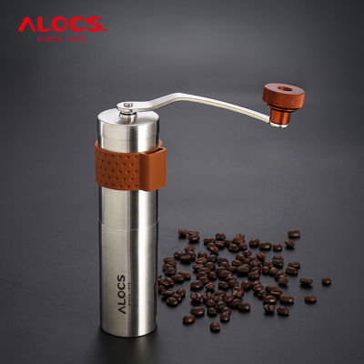 2021Alocs CW-K17 Travel Manual Coffee Grinder Maker Conical Burr Mill With Adjustable Setting Portable Hand Crank Coffee Grinder