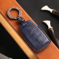 Car Key Cover Case For Hyundai Genesis G70 G80 G90 Genuine Leather