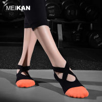 MEIKAN Terry Yoga Socks Silicone Wear-resistant Non-slip Cotton Dance Socks MKYG1904