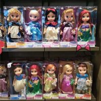 Disney Princess Kawaii Doll Little Princess Cute Figure White Snow Frozen Elsa Cartoon Doll Girls Toy Birthday Gift For Children