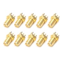 10pcs End for LAUNCH PCB Mount Mount SMA Female Jack Straight RF Connector Adapt