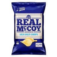 มันฝรั่งทอดกรอบแผ่นหยัก The Real Mccoy Sea Salt Chips 45g.