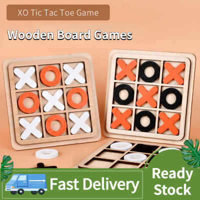 กระดานหมากรุกไม้โต้ตอบ,กระดานโต้ตอบไม้ของเล่นเกมกระดาน Xo จำนวน1ชิ้นของเล่นเพื่อการศึกษาเกมปริศนาสำหรับเด็ก
