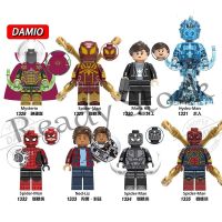 【hot sale】 ✜◆ B02 Superhero SpiderMan Mysterio Maria Hill HydroMan NedLiz Avengers Doll Small Particle Building Blocks X0266 [B0071]