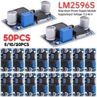 LM2596S โมดูลจ่ายไฟแบบ Step-Down DC เครื่องแปลงไฟโมดูลควบคุมโมดูลเอาต์พุต1.25V-35V แบบปรับได้ตัวควบคุม3A