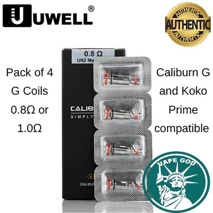 Uwell Caliburn G 0.8 Ohm Replacement Coils Occ Uwell Caliburn G / G2 ...