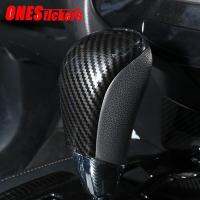 Carbon Fibre Gear Shift Knob Center Console Gearshift Cover Trim For Nissan X-Trail Rogue T32 2014 2015 2016 2017 Accessories