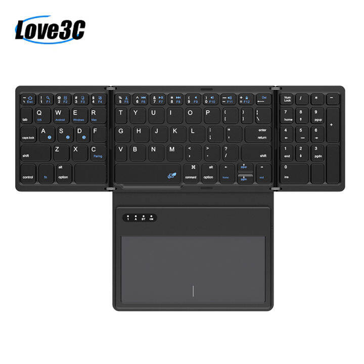 2023 Portable Bluetooth Keyboard Wireless foldable folding Keyboards