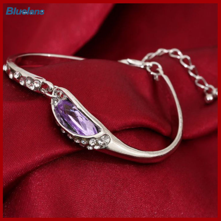 bluelans-แก้วรองเท้า-rhinestone-โซ่เครื่องรางสร้อยข้อมือกำไลข้อมือกำไลข้อมือกำไลข้อมือกำไลข้อมือ